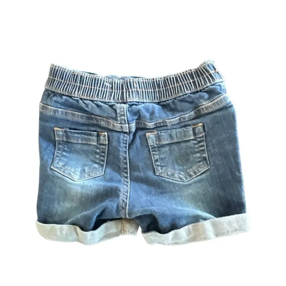 Lighting bug denim shorts. Size 12m